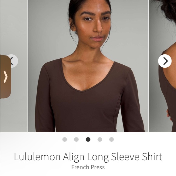 Lululemon align long sleeve NWT French Press - Picture 2 of 9